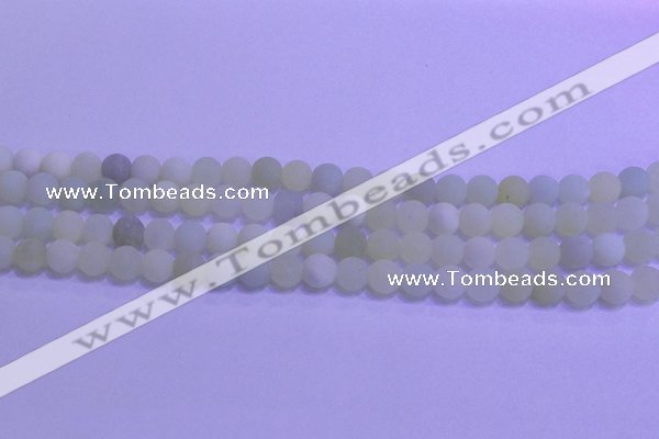 CXJ301 15.5 inches 6mm round matte New jade beads wholesale