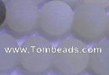 CXJ305 15.5 inches 14mm round matte New jade beads wholesale