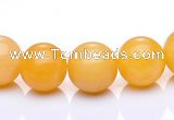 CYJ01 16 inches 4mm round yellow jade gemstone beads Wholesale
