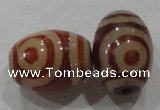 DZI20 3PCS 10*14mm oval loose Tibetan Agate Dzi Beads wholesale