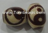 DZI34 2PCS 14*18mm oval loose Tibetan Agate Dzi Beads wholesale