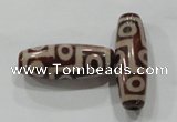 DZI81 10*30mm oval loose Tibetan Agate Dzi Beads wholesale