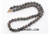 GMN7815 18 - 36 inches 8mm, 10mm round rainbow labradorite beaded necklaces