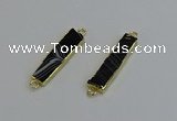 NGC5072 8*35mm - 10*40mm rectangle agate gemstone connectors