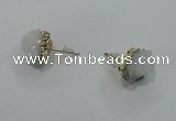 NGE01 8*12mm - 10*14mm nuggets druzy quartz earrings wholesale