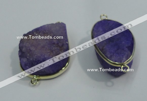 NGP1054 20*30mm - 25*35mm freeform druzy agate beads pendant
