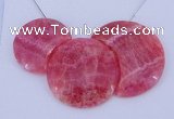 NGP114 Dyed rhodochrosite gemstone pendants set jewelry wholesale