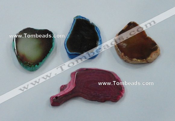 NGP1200 30*50mm - 45*70mm freeform agate gemstone pendants wholesale