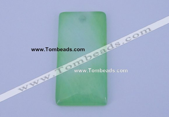 NGP138 2pcs 30*40mm rectangle dyed white jade gemstone pendants