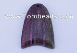 NGP150 2pcs 30*40mm fashion long spar stone pendants