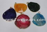 NGP1535 45*55mm - 50*60mm freeform agate gemstone pendants