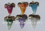 NGP1592 32*42mm - 35*45mm agate gemstone pendants
