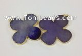 NGP2541 53*53mm - 56*56mm flower agate gemstone pendants