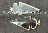 NGP2661 24*53mm - 26*55mm arrowhead agate pendants wholesale