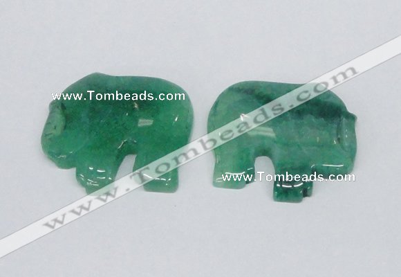 NGP2724 45*55mm elephant agate gemstone pendants wholesale