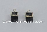 NGP2730 11*13mm - 12*15mm cube smoky quartz gemstone pendants