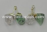 NGP2811 18*25mm - 20*25mm nuggets mixed quartz pendants wholesale