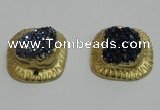 NGP2881 28*30mm - 30*32mm freeform druzy agate pendants wholesale