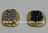 NGP2882 28*30mm - 30*32mm freeform druzy agate pendants wholesale