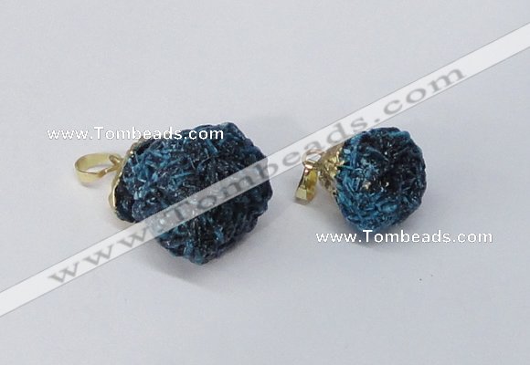 NGP2915 15*20mm - 25*30mm freeform desert rose pendants wholesale
