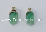 NGP3024 12*30mm – 15*40mm sticks fluorite gemstone pendants