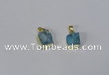 NGP3088 10*12mm - 12*14mm freeform druzy agate pendants wholesale