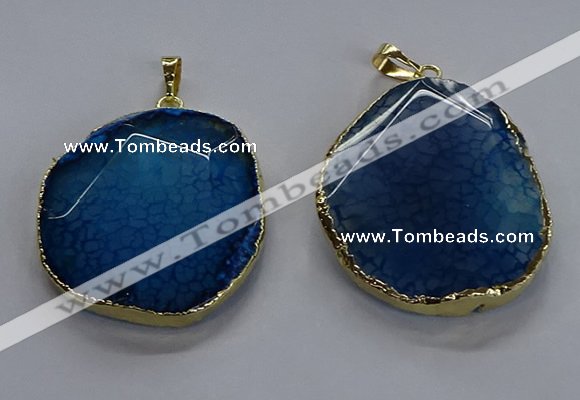 NGP3730 30*40mm - 35*45mm freeform agate gemstone pendants