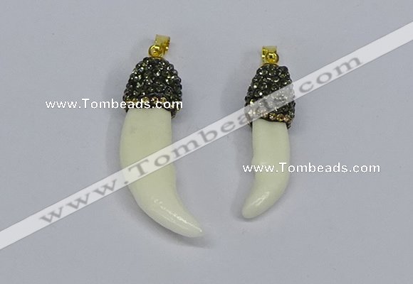 NGP3745 8*30mm - 10*35mm horn wolf tooth pendants wholesale