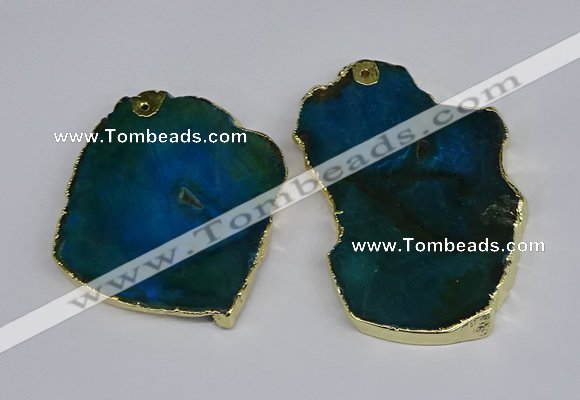 NGP3884 45*55mm - 50*60mm freeform agate gemstone pendants