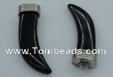 NGP4529 15*55mm - 15*60mm horn black turquoise pendants wholesale