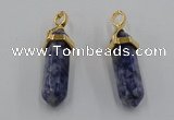 NGP5043 8*30mm sticks sodalite gemstone pendants wholesale