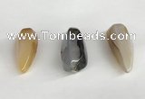 NGP5571 18*40mm - 23*58mm teardrop agate gemstone pendants