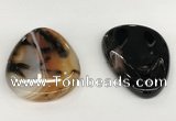 NGP5797 35*55mm flat teardrop agate pendants wholesale