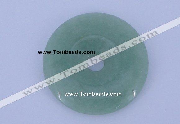 NGP604 5pcs 6*40mm green aventurine gemstone donut pendants wholesale