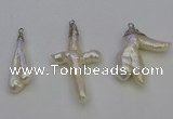 NGP6710 10*25mm - 20*45mm freeform pearl pendants wholesale