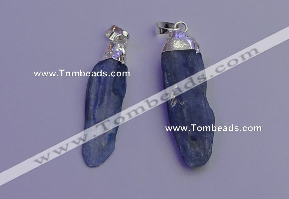 NGP6757 10*35mm - 15*45mm freeform blue kyanite pendants