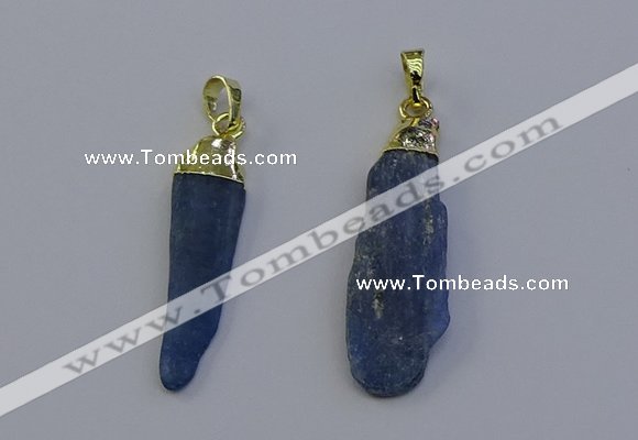 NGP6758 10*35mm - 15*45mm freeform blue kyanite pendants