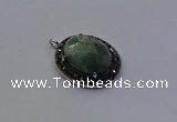NGP6871 20*25mm oval amazonite gemstone pendants wholesle