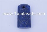 NGP724 14*29mm rectangle natural lapis lazuli gemstone pendant