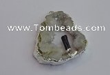 NGP7384 45*50mm - 50*55mm freeform druzy agate pendants