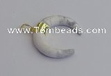 NGP7516 35*38mm horn white howlite pendants wholesale