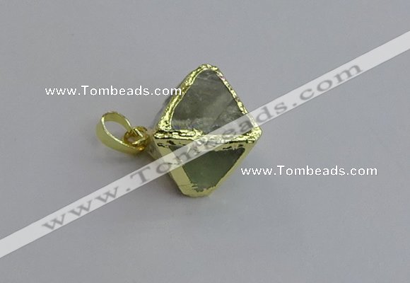 NGP7558 20*22mm fluorite gemstone pendants wholesale