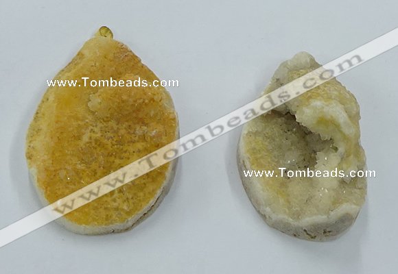 NGP8668 35*55mm - 45*60mm freeform druzy agate pendants wholesale