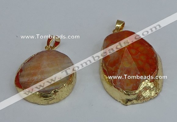 NGP8688 28*35mm - 30*40mm freeform agate pendants wholesale