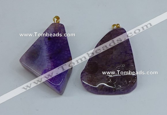 NGP8707 25*40mm – 35*50mm freeform agate pendants wholesale