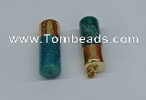 NGP8760 14*40mm tube agate gemstone pendants wholesale