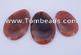 NGP878 5PCS 40-45mm*55-70mm freeform agate gemstone pendants