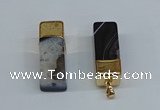 NGP8782 13*40mm - 15*42mm cuboid agate pendants wholesale