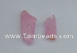 NGP8881 16*38mm - 25*60mm sticks crackle quartz pendants wholesale