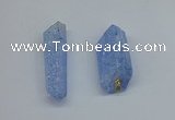 NGP8882 16*38mm - 25*60mm sticks crackle quartz pendants wholesale